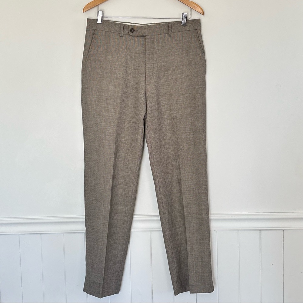 Tessuto Marzotto 100% Wool Men's Dress Pants Made in Italy Size 32 x 31 *C4